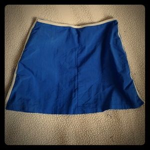 Super cute blue and white swim skirt coverup